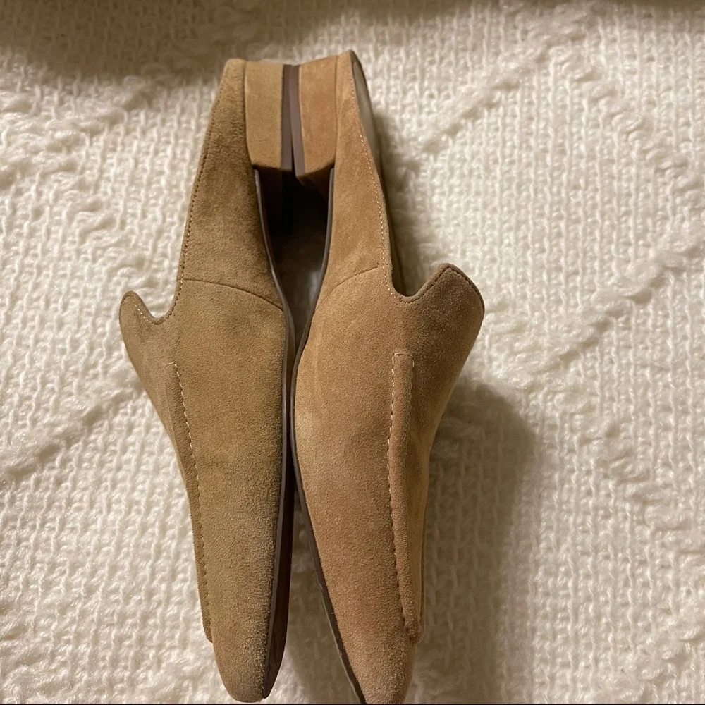 Women’s Suede Slip-On Mules in Beige - Picture 4 of 8